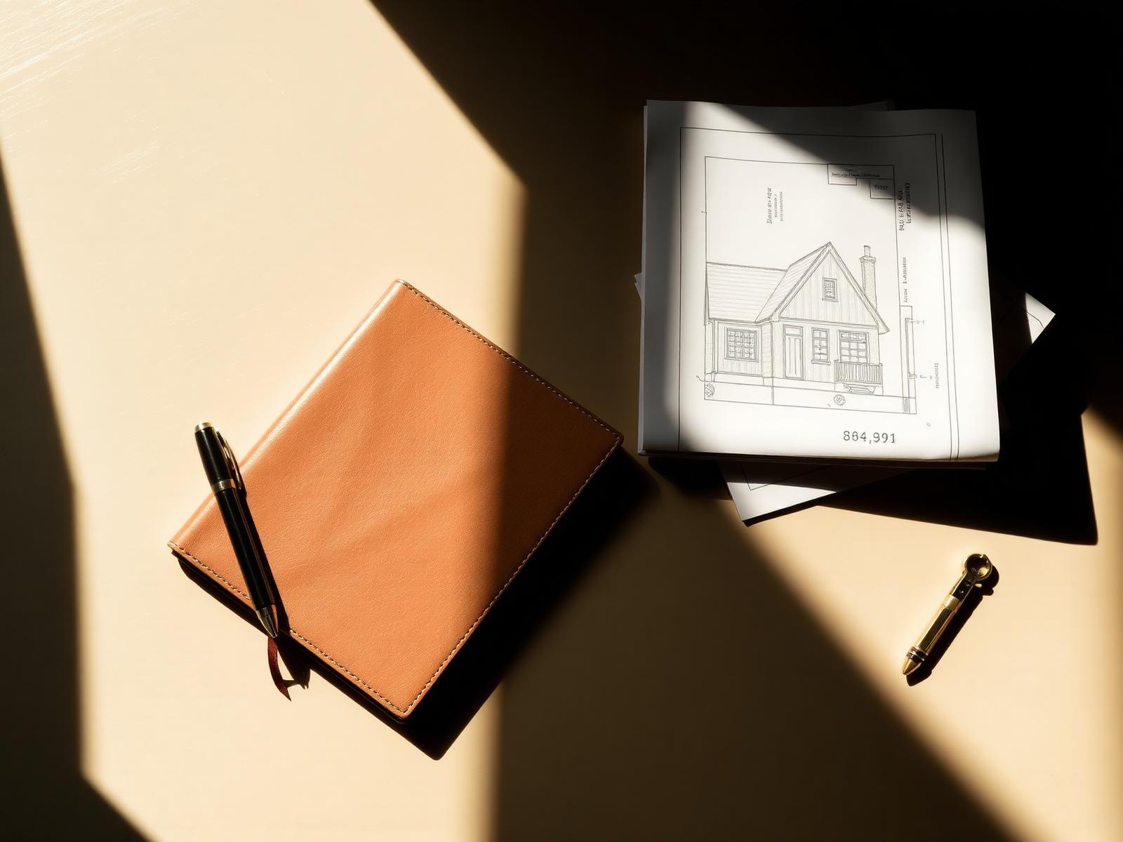 Joe Murphy's practice — journal, plans, and pen on ivory desk